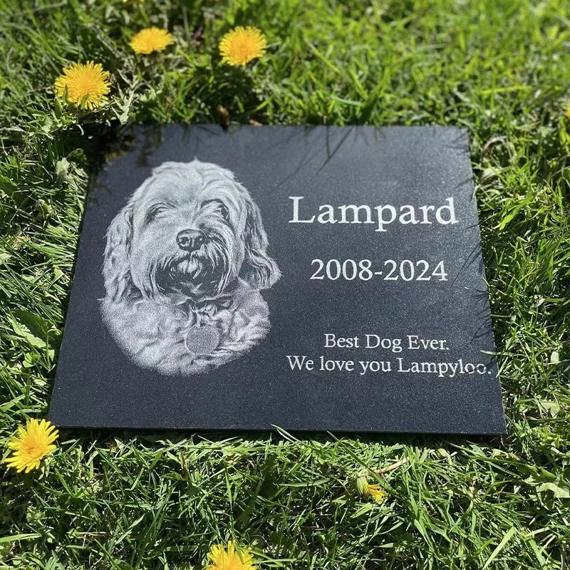 Pet tombstone animal monument cat dog shadow carving 100 natural stone granite rock carving free engraving sacrificial stone
