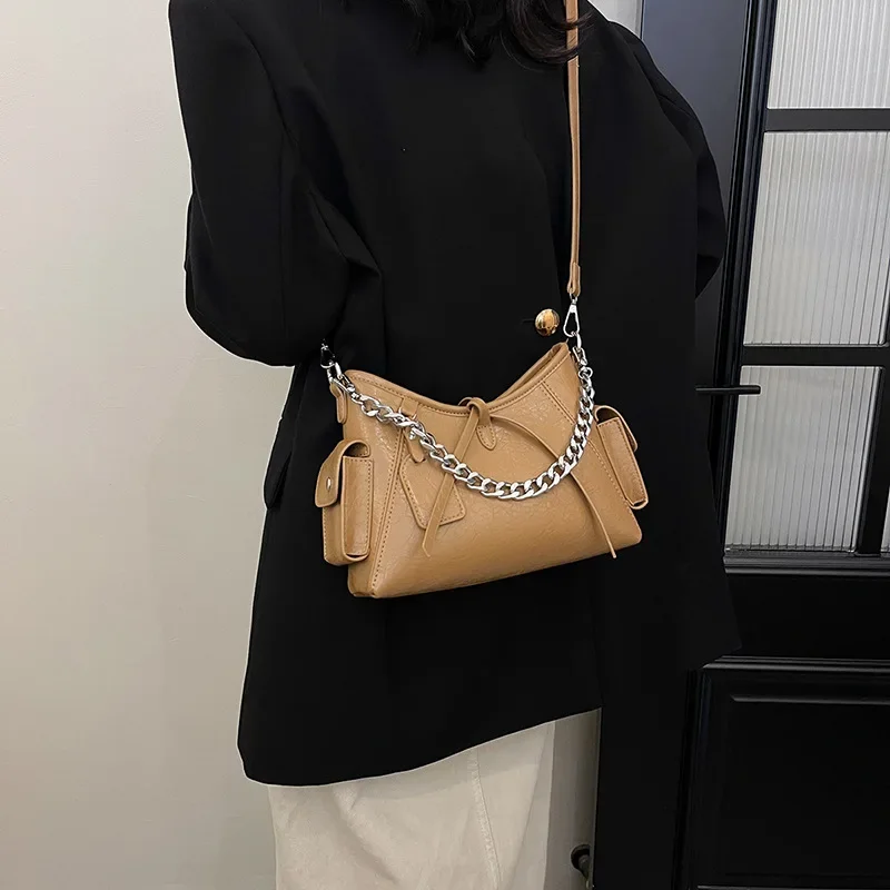 Nowość 2025! Luksusowa torebka pod pachę z wysokiej jakości lakierowanej skóry - stylowa i uniwersalna torebka na ramię dla kobiet