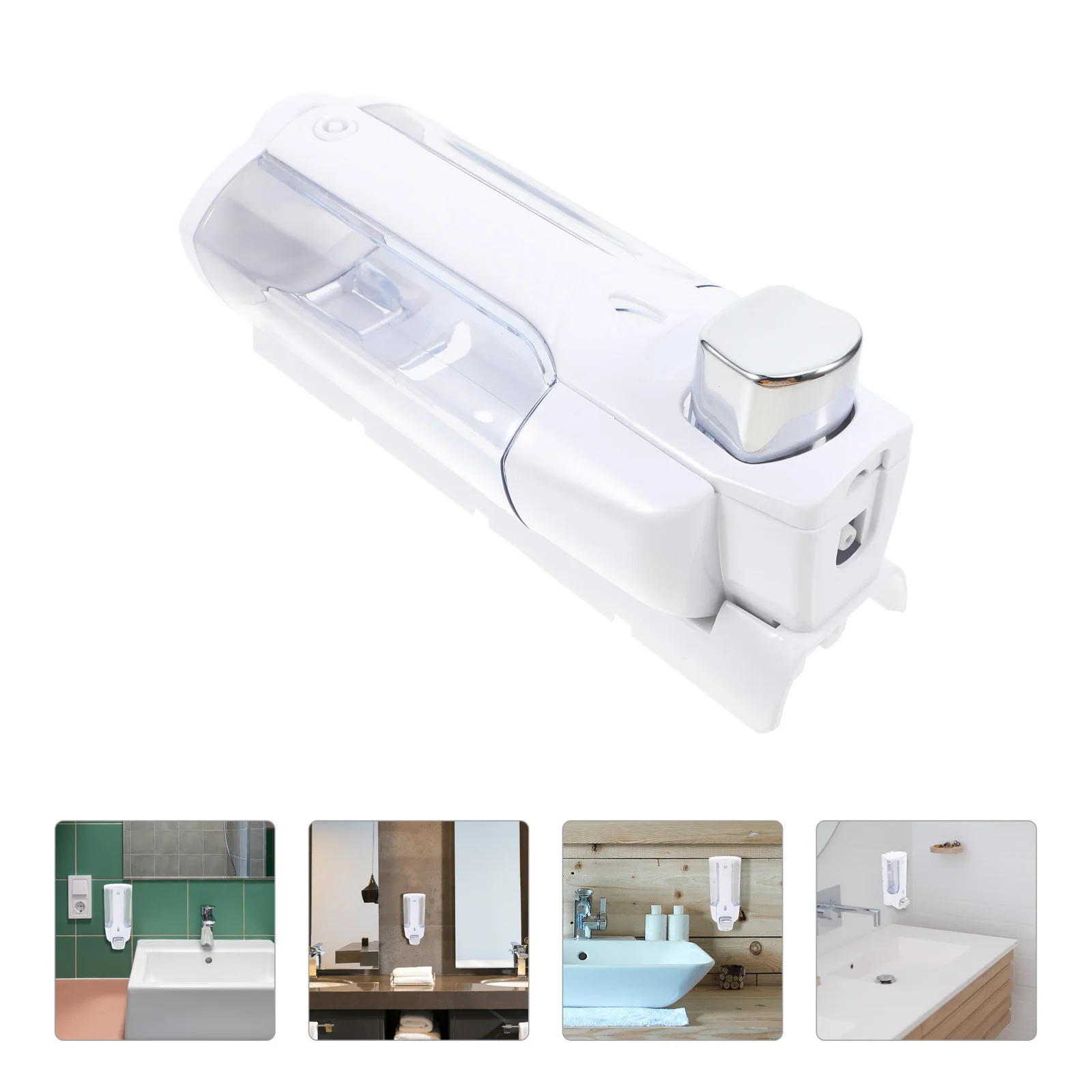 

Single Head Wall Mounted Hand Foaming Soap Dispenser Plastic Liquid Soap Pump for Bathroom Shower Bath Kitchen Sink No Leakage