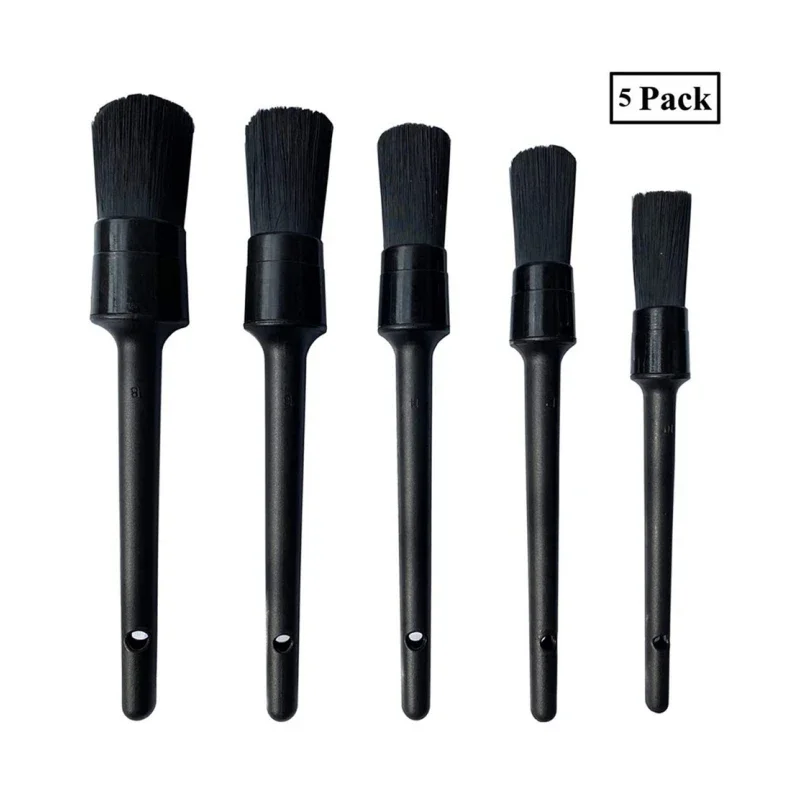 

Car Detail Cleaning Brush 5 Different Sizes Car Detailing Brush Set for Cleaning Car Interior Air Vent Automotive Brushes Kit