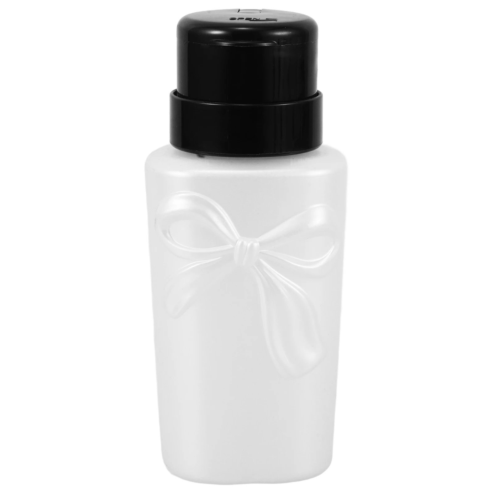 Botella Vacía con Bomba para Quitar Esmalte de Uñas, Dispensador a Presión, a Prueba de Fugas, Contenedor de Almacenamiento de Líquido para Manicura de Viaje, Limpiador de Maquillaje