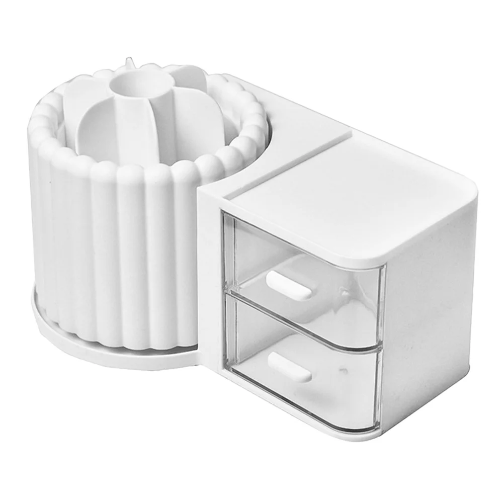

Rotatable Brush Storage Box Rotating Pen Organizer Drawer Multi-Function Desk Pencil Holder Desk Pen Holder