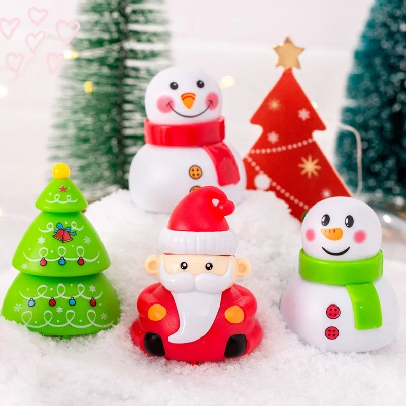 6Pcs Cartoon Christmas Tree Santa Snowman Pull Back Car Toy for KidsChristmas Theme Birthday Party Favors Baby Shower Gifts