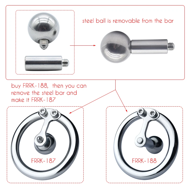 FRRK Small Negative Male Chastity Cage with Detachable Urethral Plug Stainless Steel Cock Lock Femboy Sex Toys Sissy Products