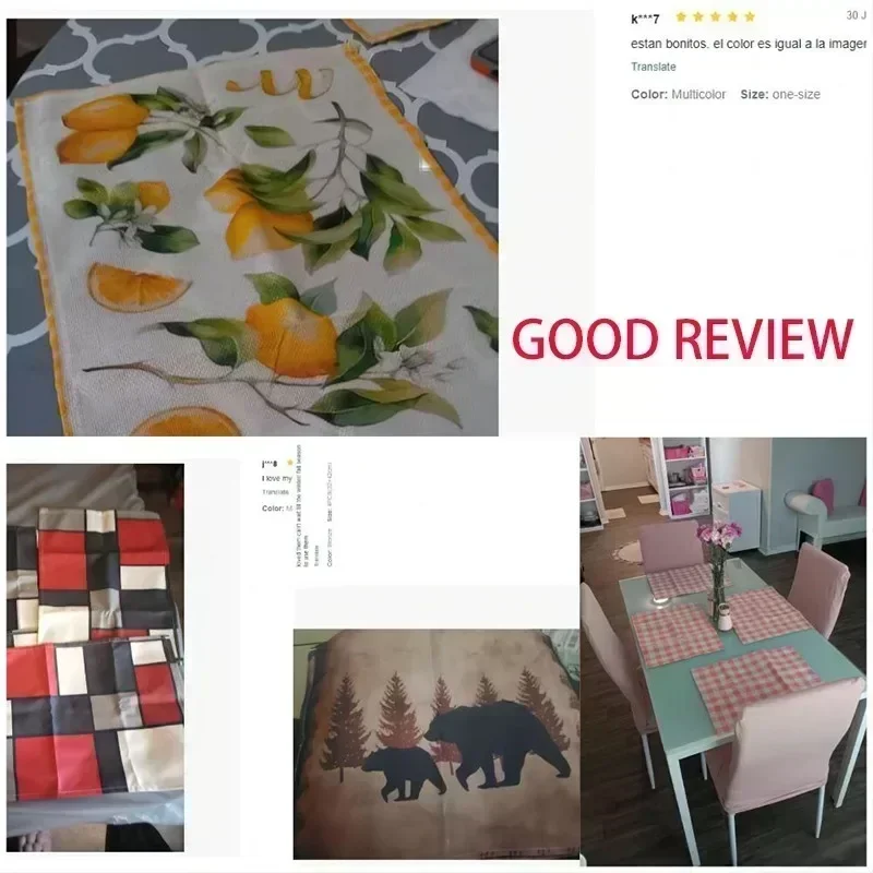 Fall Pumpkin Placemats for Dining Table Autumn Thanksgiving Seasonal Holiday Decoration Rustic Washable Table Mats