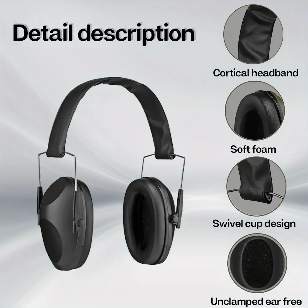 Ear Protector Earmuffs for Shooting Hunting Noise Reduction Hearing Protection Protector Soundproof Shooting Earmuffs Tactical