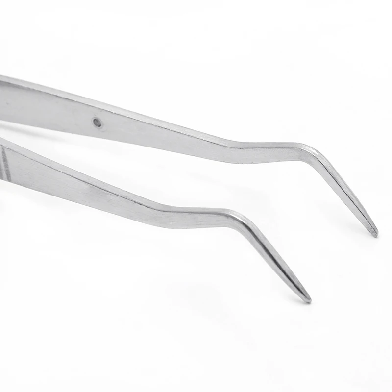 Пинцеты из нержавеющей стали, зубчатые изогнутые стоматологические инструменты, стоматологический инструмент, дропшиппинг