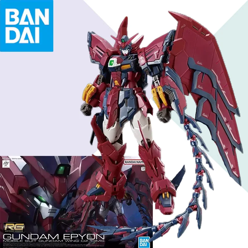 

BANDAI Genuine RG 1/144 GUNDAM EPYON Robot Action Anime Figures Assembly Model Kit Collection Toy Gift for Children