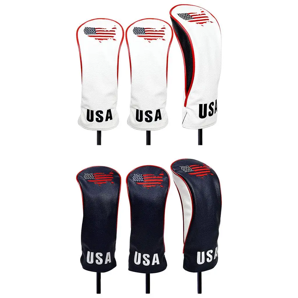 

Golf Club Head Covers,Golf Driver Covers Golf Hybrid Cover Leather Golf s for Cover Woods Hybrid