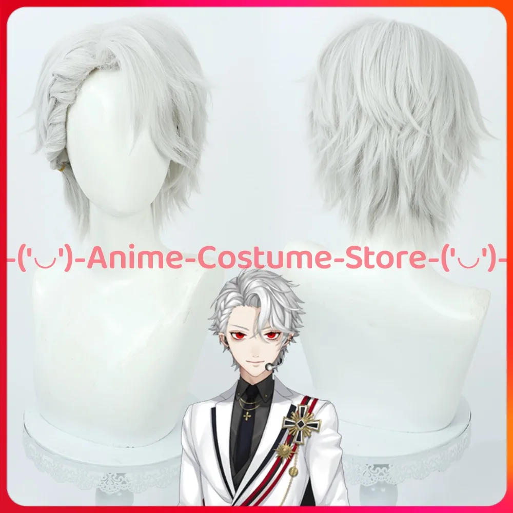 

NIJISANJI VTuber Kuzuha Cosplay Wig White Suit Anime Game Character Halloween Carnival Party Wigs Heat Resistant Synthetic Hair