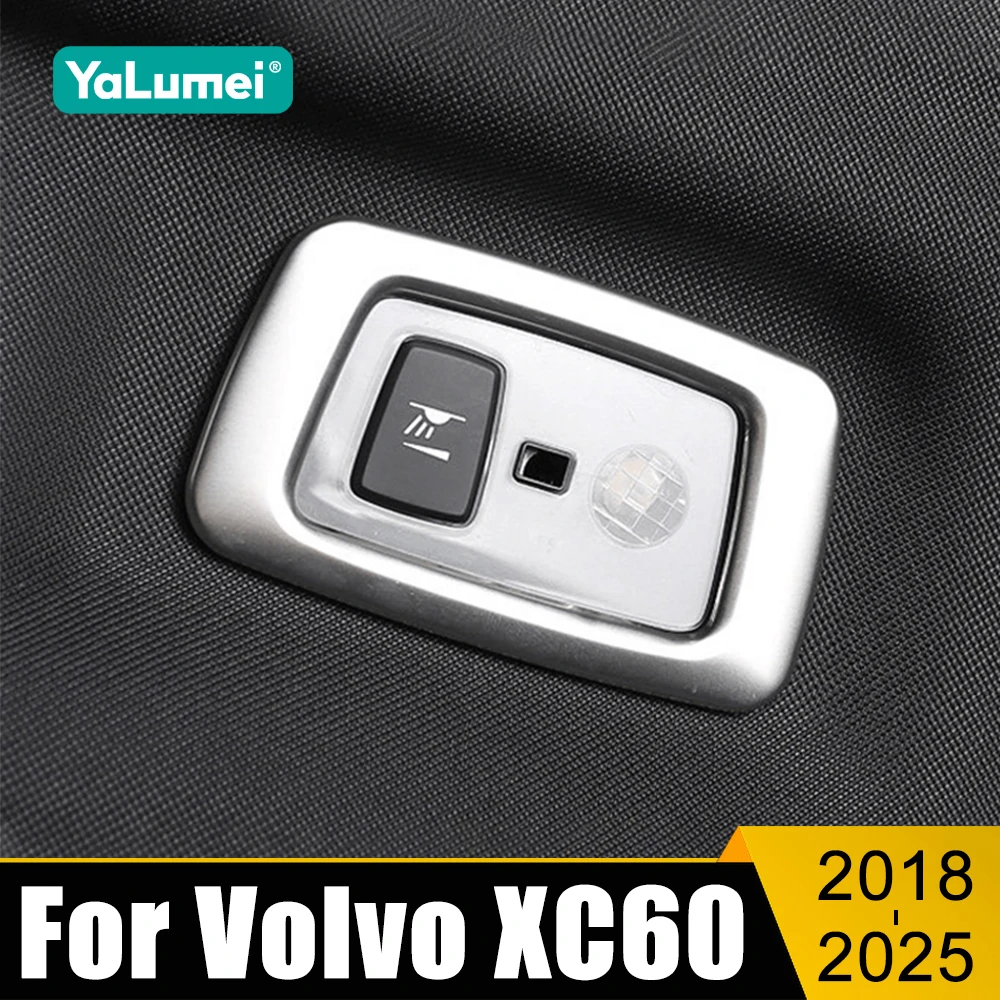 

For Volvo XC60 2018 2019 2020 2021 2022 2023 2024 2025 Car Rear Reading Lamp Light Trim Cover Stickers Accessories