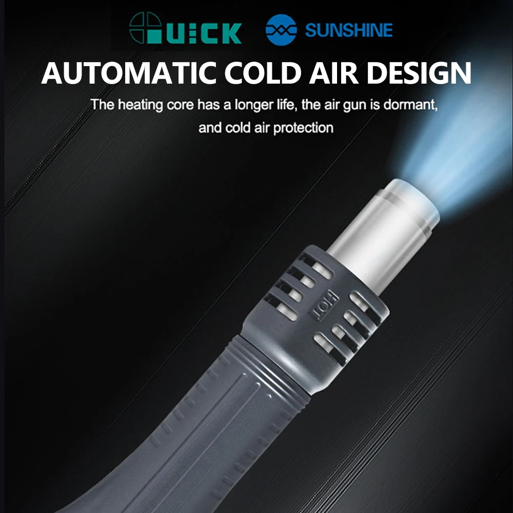 سريعة 2008 برو شاشة ديجيتال خالية من الرصاص محطة إزالة لحام الهواء الساخن للهاتف المحمول اللوحة الأم وحدة المعالجة المركزية رقاقة أداة إصلاح لحام