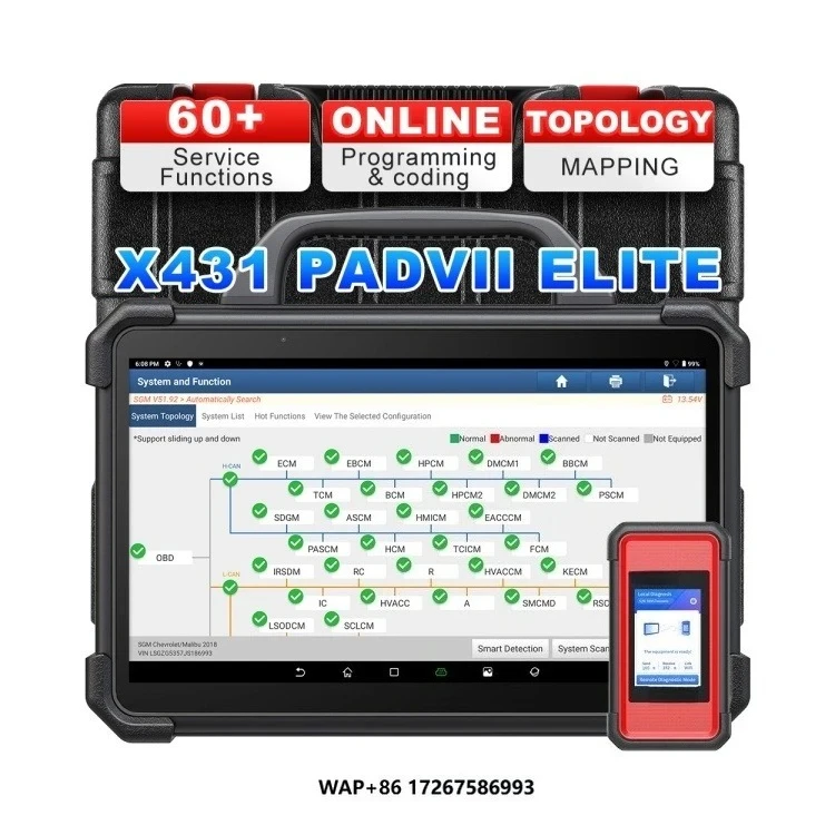 Model X431 Pad 7 Ev Kit Vehicle Inspection Device Scanner Automobile Car Computer Tester Auto Diagnostic Tools