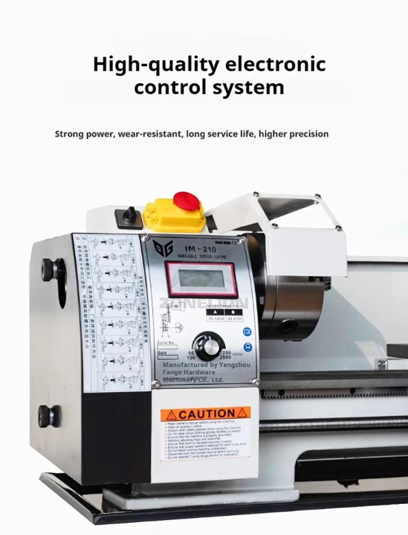 1100W Mini CNC Machine 400 600 800MM Semi-Automatic Metal Lathe with Auto Threading Making Duty Automatic Tool