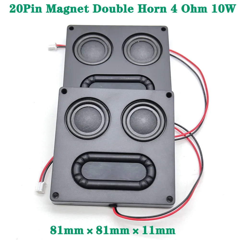 

81mm×11mm Inch Portable Audio Speaker Connector 4 Ohm 10W Mini Full Range Sound Loudspeaker DIY Multimedia Speaker Home Theater