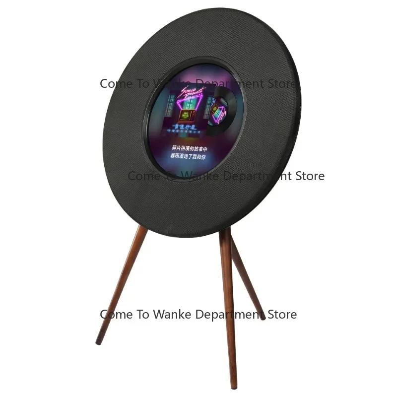 R1 Home Large UFO High-Power Bluetooth Speaker with Screen Floating Lyric Display Vinyl Speaker