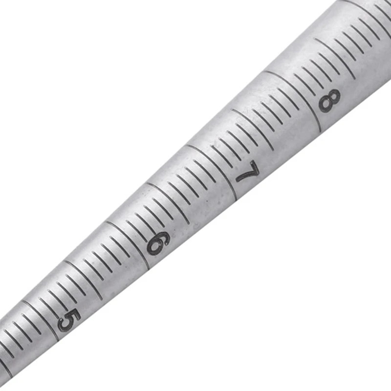 ●Conical Gauge Taper Welding Feeler Gauge Gage Welding Taper Gage Feeler Depth Ruler Space Hole Measurement Tool 3-15mm