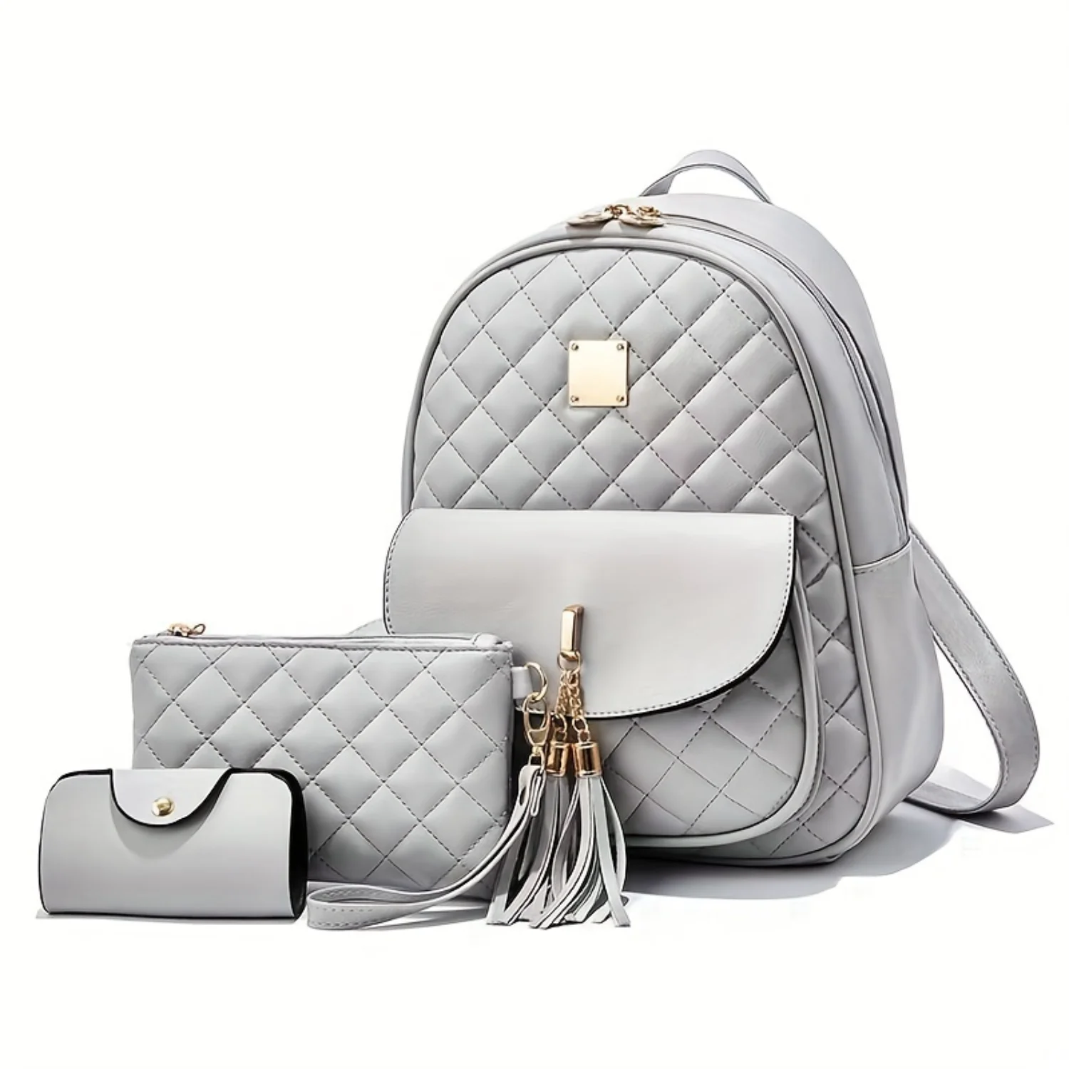 3pcs Trendy Women's Travel Backpack with High Capacity