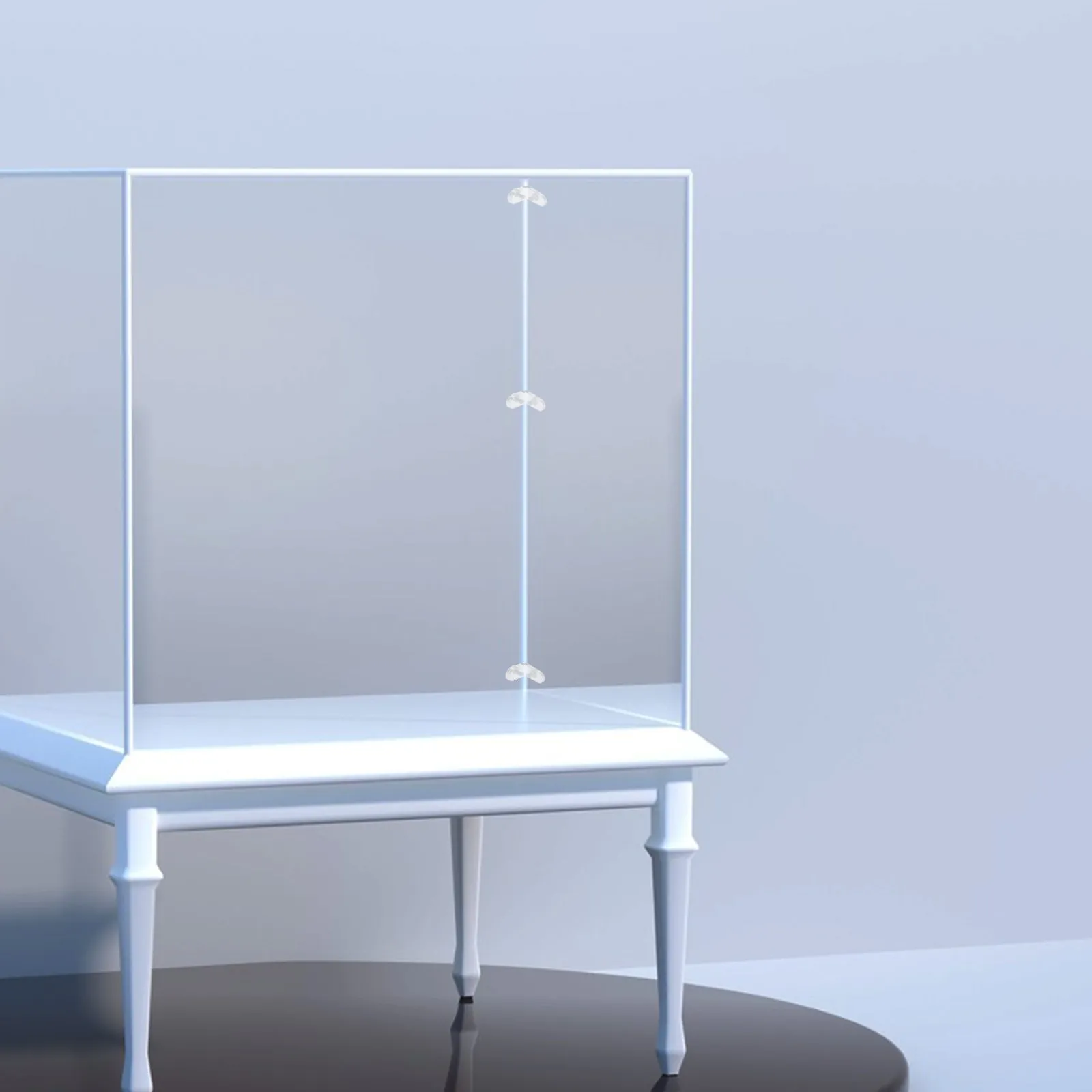 10Sets Clear Acrylic Corner Brackets L-Shaped Transparent Right Angle Braces for Jewelry Watch Cosmetics Display Shelf Storage