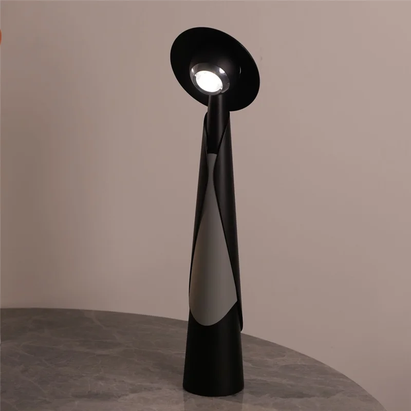 

CQMF-Modern LED Bedside Lamp With Built-In Charger,Sleek Overlooking Table Light,Vertical Design For Contemporary Home