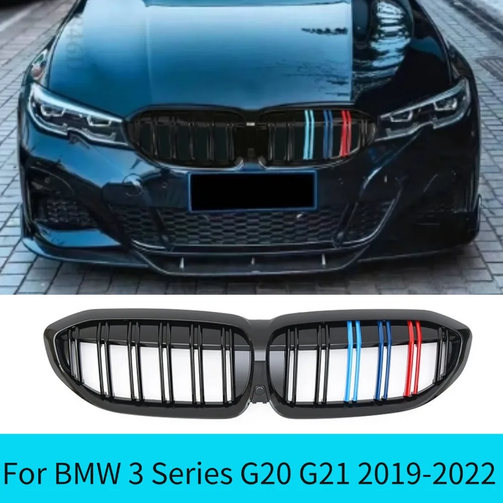 For 318i 320i 320d 330i 340i 340d BMW 3 Series G20 G21 2019-2022 M Sport Front Radiator Grid Inlet Mesh Bumper Tuning