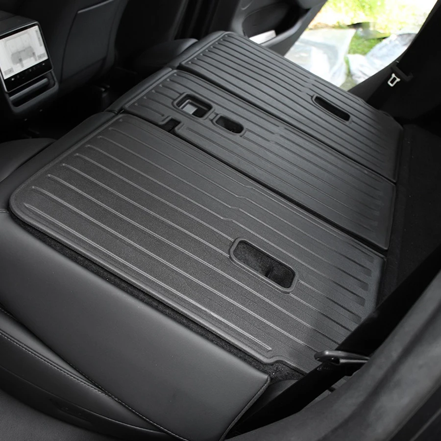 Back Backrest Seat Cover For Tesla New Model Y Juniper 2026 Model 3 Highland 2025 TPE Trunk Mats Wear-resistant Car Accessories view 4