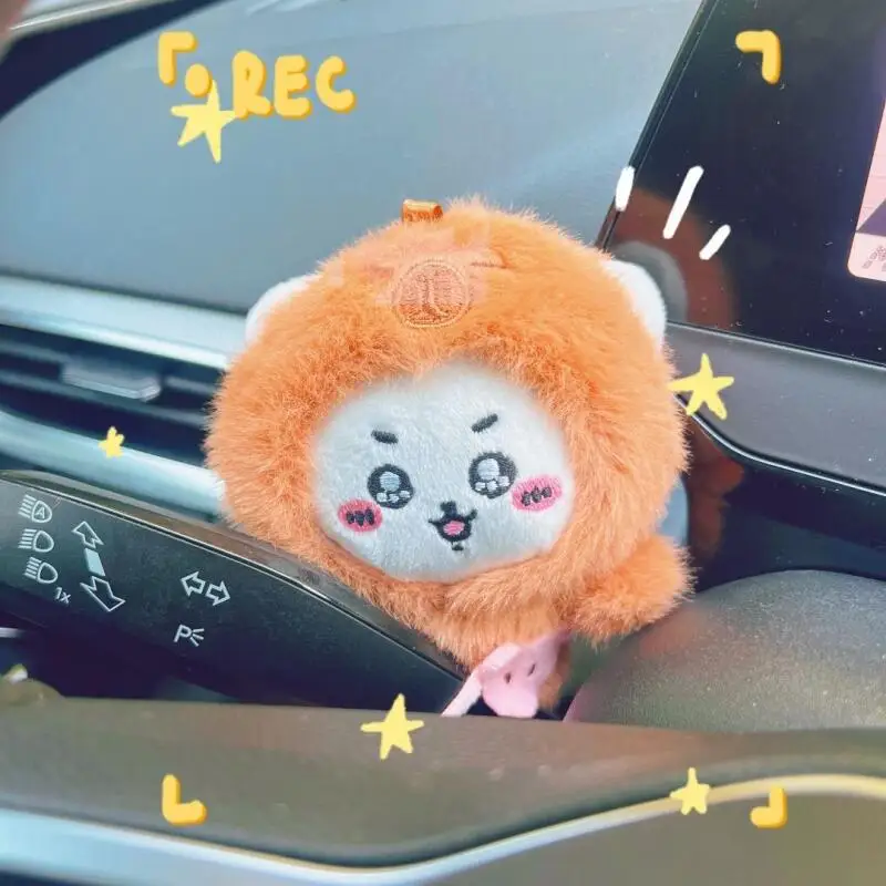 

Плюшевый декор для руля автомобиля Chiikawa, плюшевый декор для кнопок стеклоочистителя, милый декор Hachiware Usagi, подарок для женщин на праздник