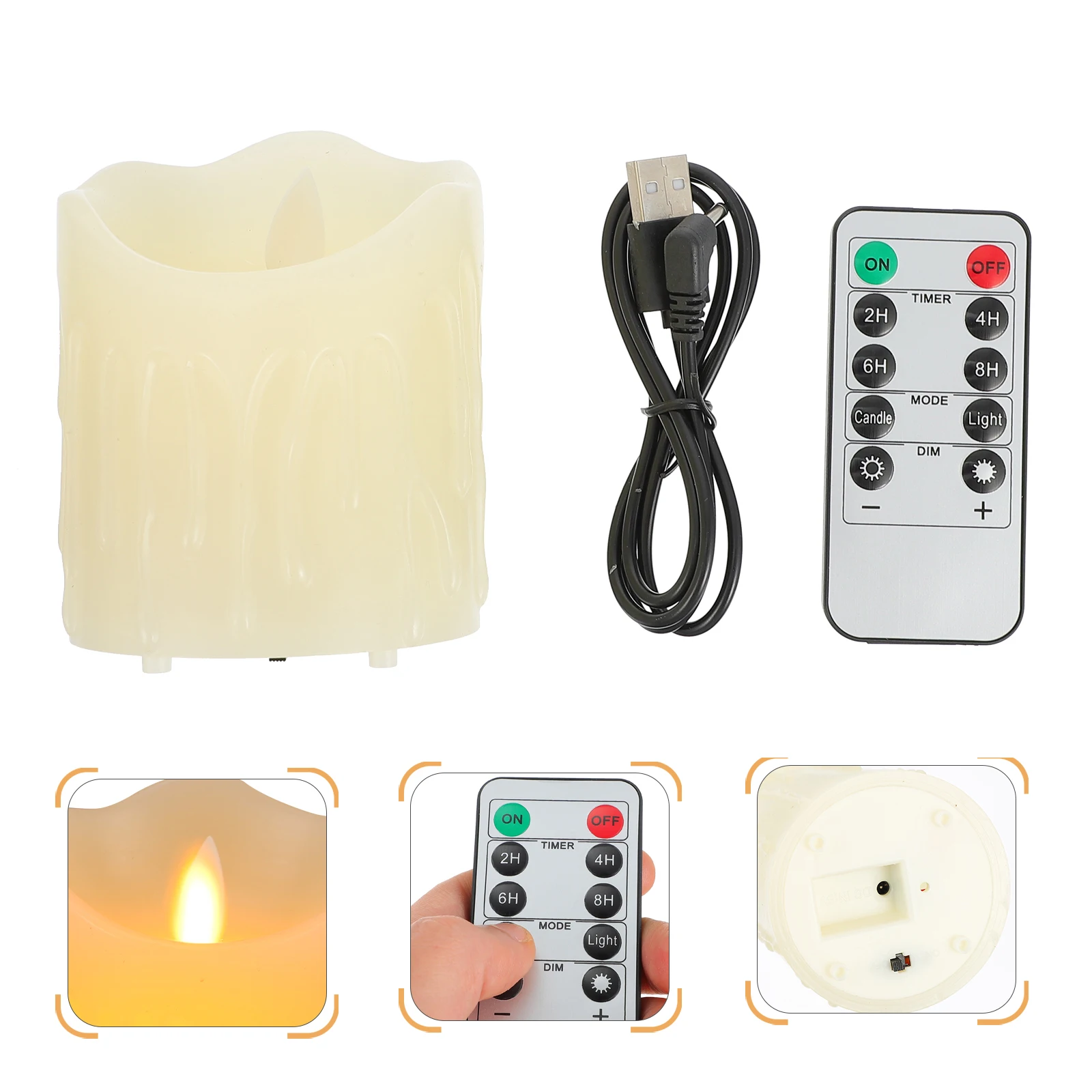 

1 Set Led Lamp Electric Simulated Light Party Atmosphere Decor Bedroom Living Room Festival Dimming Desktop Light