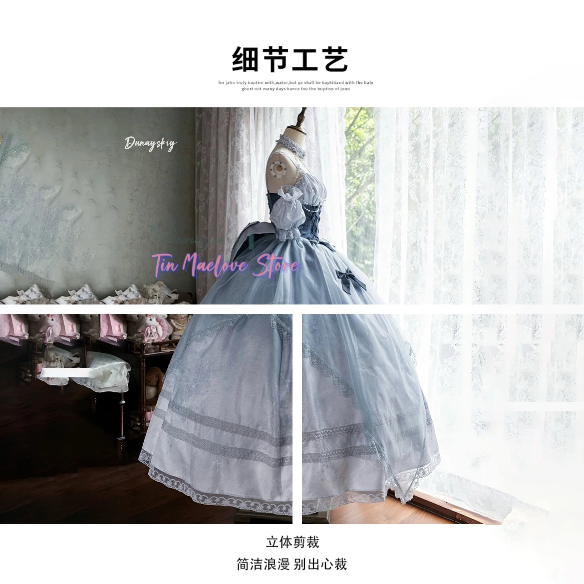 

Платье Золушки Лолиты Вечернее платье Юбка Свадебная принцесса disfraz Элегантное длинное синее платье с пышными рукавами Хэллоуин Карнавал