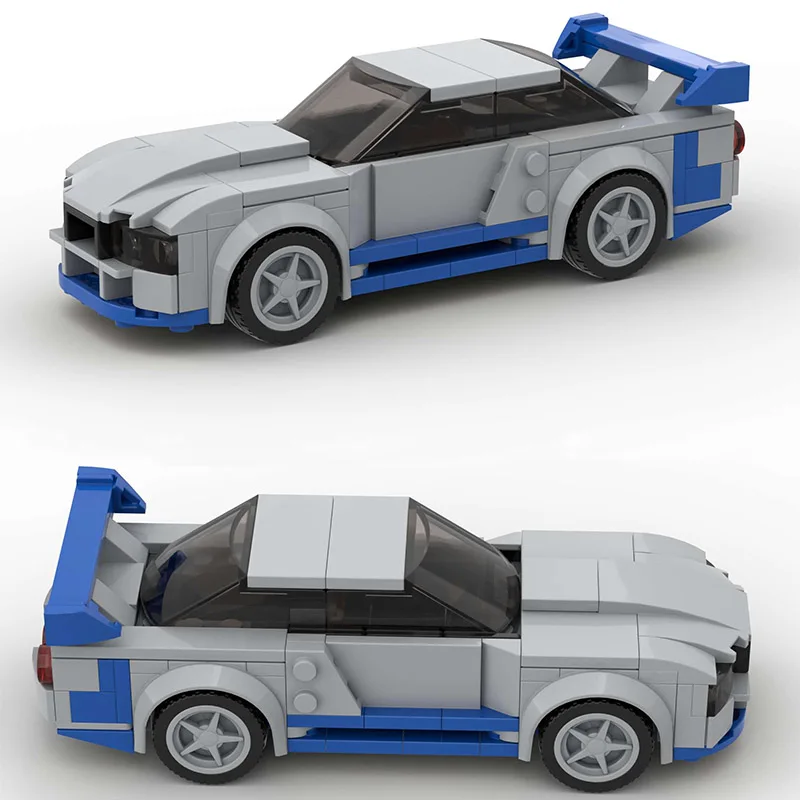 

Гоночный автомобиль форсаж, гоночный автомобиль MOC Supra, скоростные чемпионы, спортивные строительные блоки, детская игрушка, гоночный автомобиль, конструктор «сделай сам»