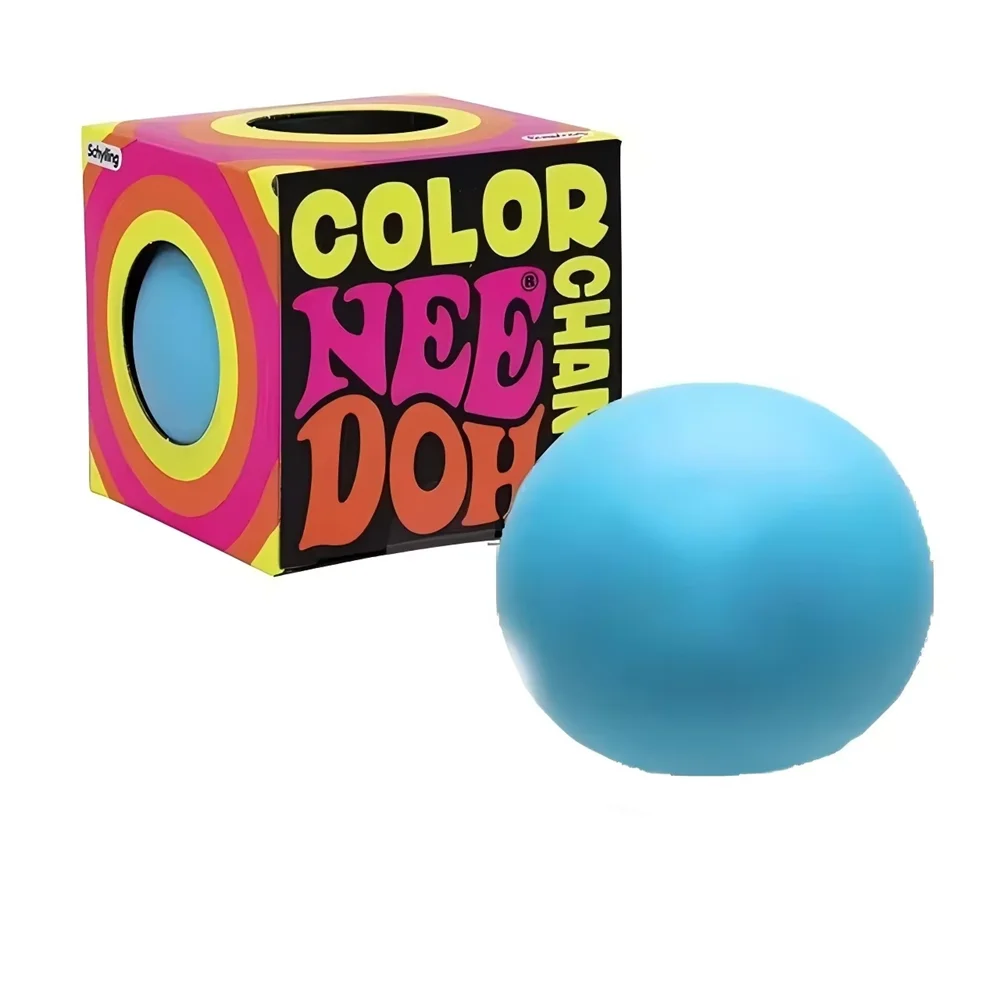 New Schylling Needoh Extrude Color Change Sensory Stress Relief Balls: Anxiety-Relieving Fidget Squishy Toy, Bind Box Gift