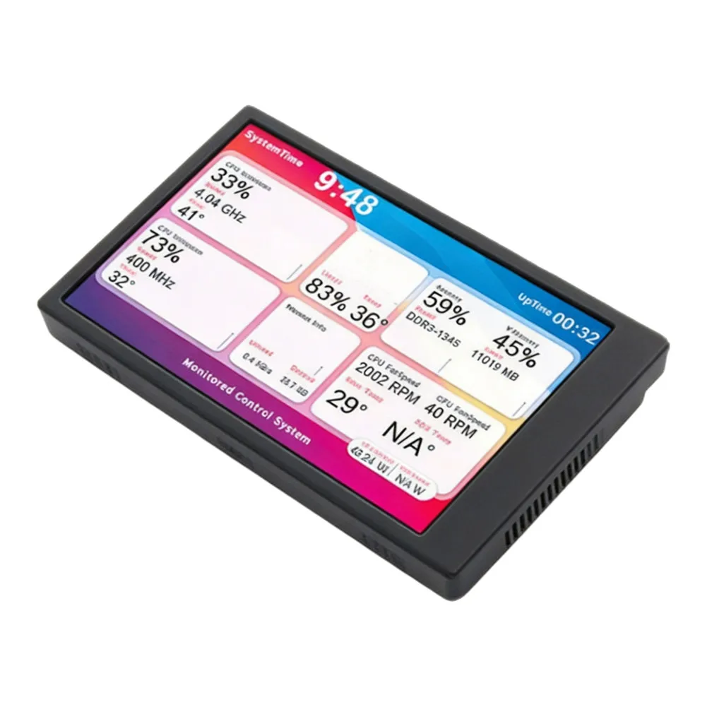 3.5 Inch IPS Secondary Display Screen TypeC/USB Monitor For PC Case Computer Hardware Real Data Status For Information Tool