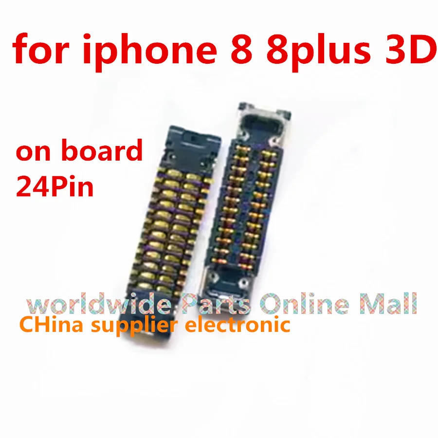 10pcs-100pcs 24Pin J5800 MAMBA & MESA connector for iphone 8 8plus 3D touch home button FPC on motherboard Ribbon cable flex