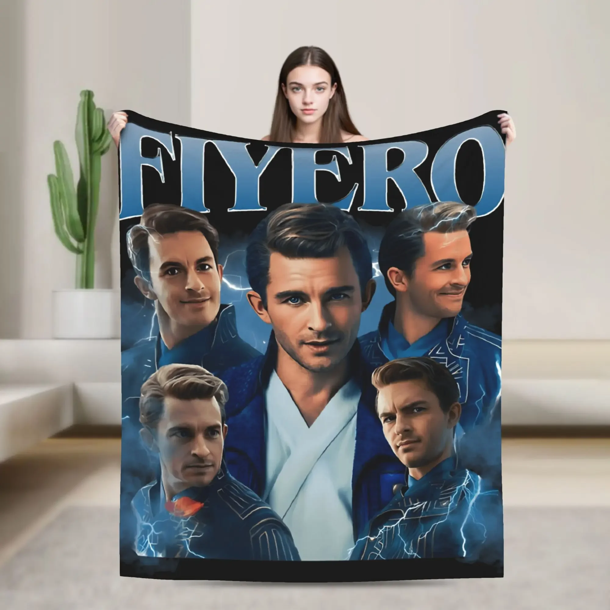 

Soft Cozy Vintage s Throw Blanket for Travel Plane Bed Bedroom Fashionable Fiyero Bedspread