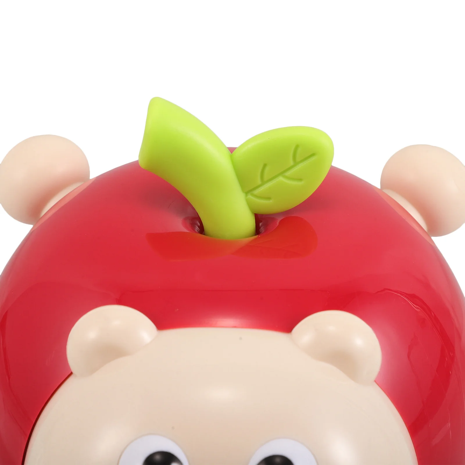 Baby Wackeln Säuglingssensorisches Zahnen Sicherer kaubarer Apfelform Bunter Becher für die Handkoordination der Gehirnentwicklung