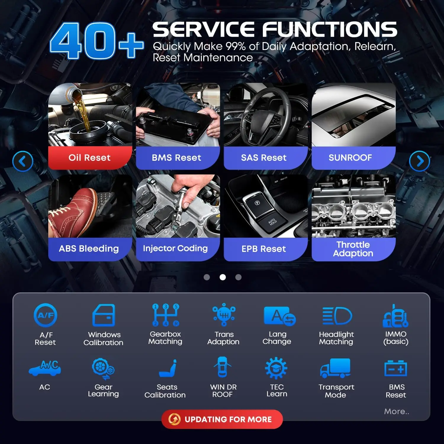 Autel MaxiCOM MK900BT Car Bidirectional Diagnostic Tools OBD2 Scanner 40+ Service 3K+ Active Tests All Sys FCA 33ft BT Ver. of MK900 MX900 MK808S