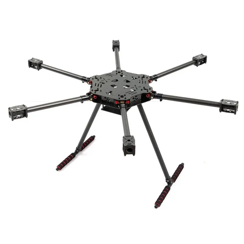 ZD680 PIXHAWK 2.4.8 Kit de cadre d'hexacopter à bras pliable hexa-rotor entièrement en Fiber de carbone pour copter avec train d'atterrissage inflodable