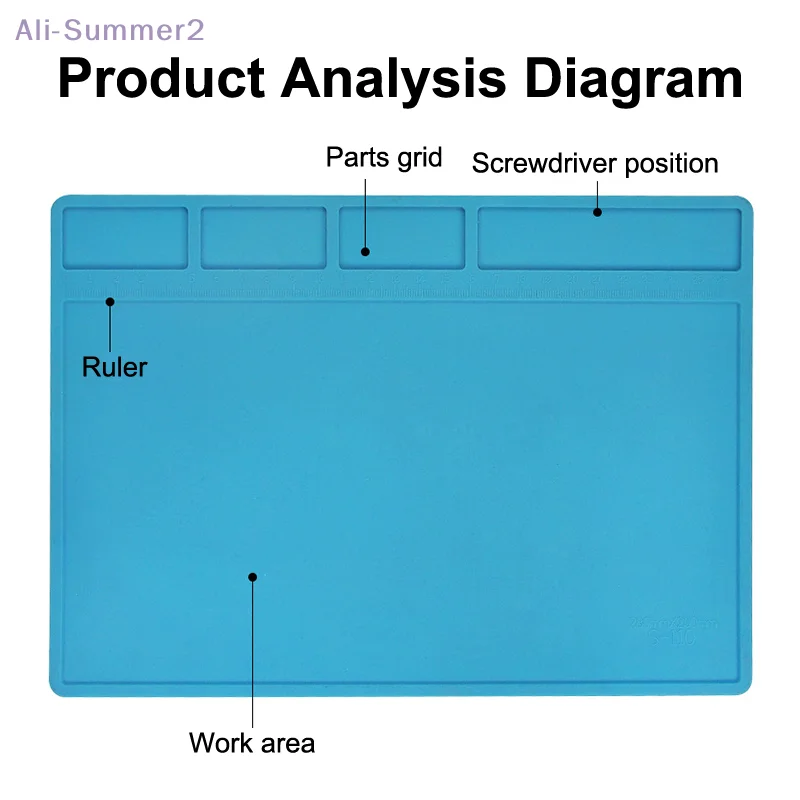 {Summer2}ESD Wärmedämmung Lötmatte Rutschfeste Computer Telefon Reparatur Pad Hohe Temperaturbeständigkeit Silikon Lötmatte