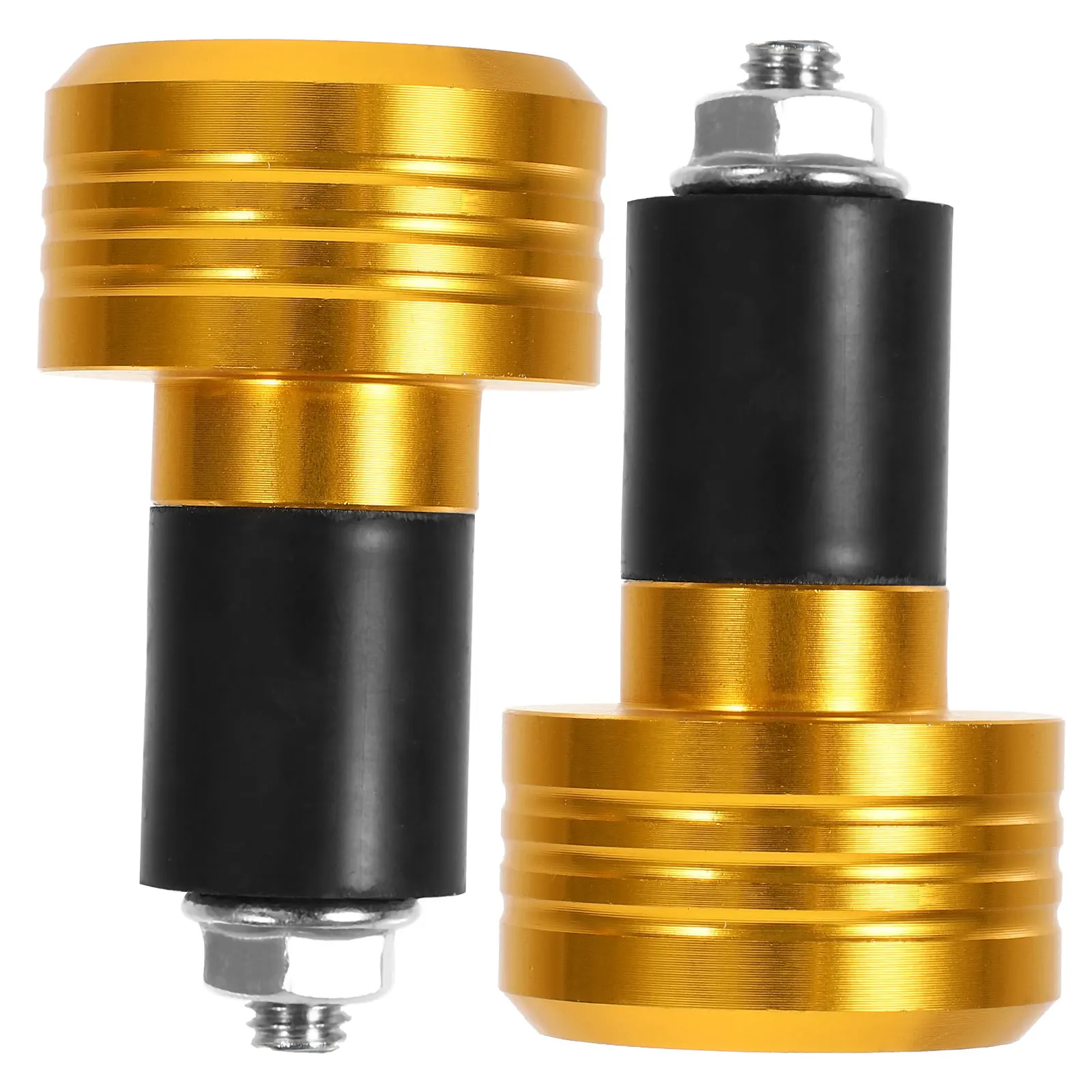 

Durable Stylish Golden Motorcycle Bar Ends Thread Design Handlebar Plugs Caps