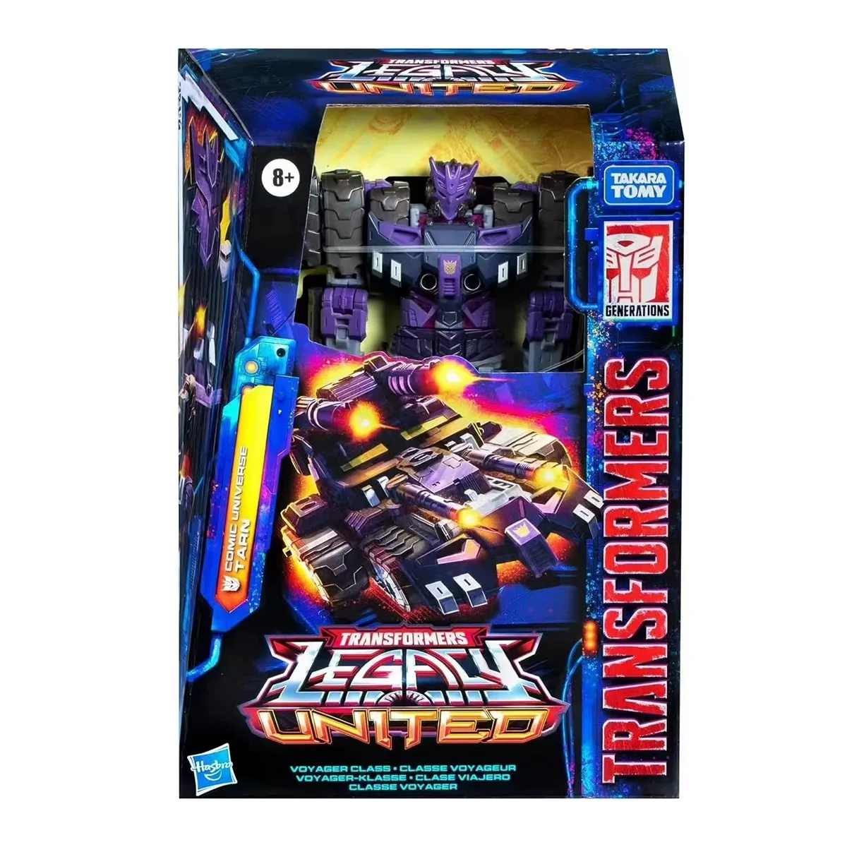 【In Stock】Hasbro Transformers Legacy United Comic Universe Tarn 18cm Voyager Class Anime Robot Action Figure Model Toys