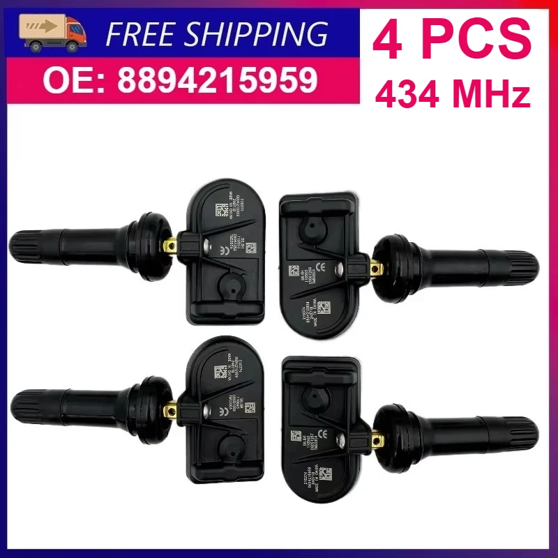 4PCS TPMS Sensor 8894215959 Tire Pressure Sensor For Lynk & Co 07 08 EM-P Z10 Geely Galaxy E8 Zeekr 001 2024-2026 434MHz