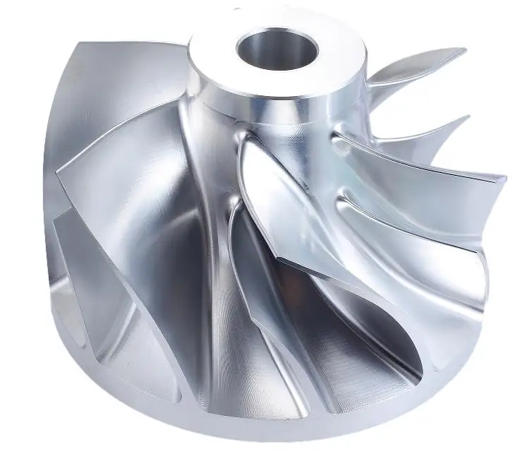 Precision 7-Axis CNC Machining Services CNC Milled Aluminium alloy Impeller for Various Industry Equipments