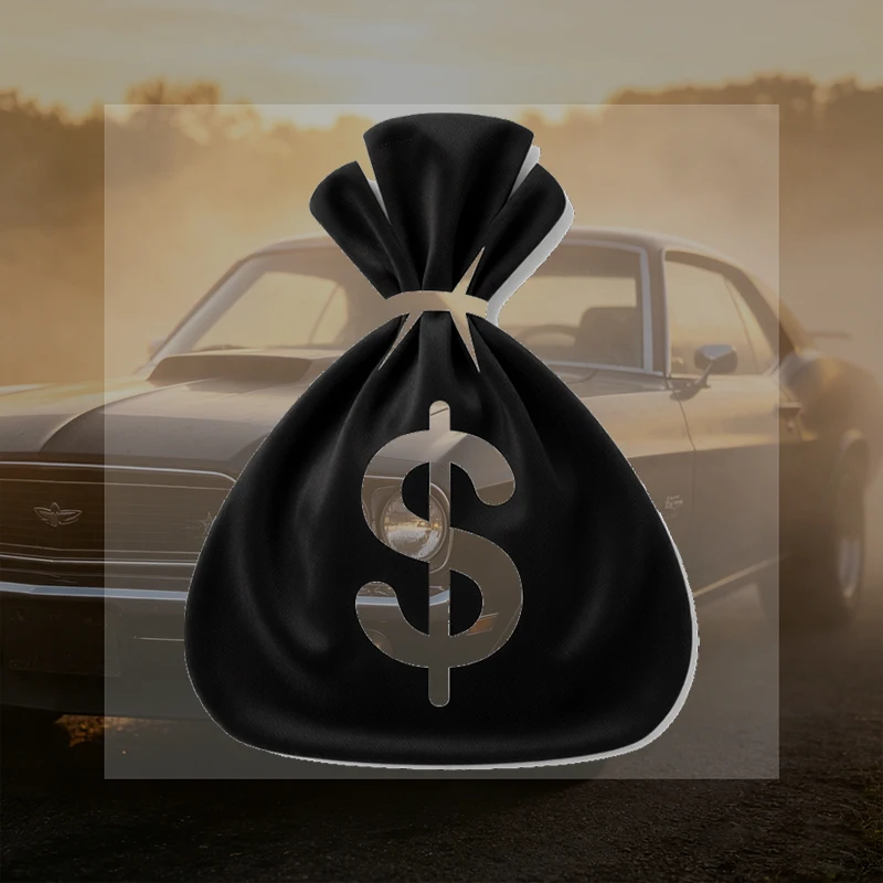 Car Stickers Dollar Money Bag Vinyl Decal Waterproof Die Cut Long Lasting for Computer Case Truck Auto Decor