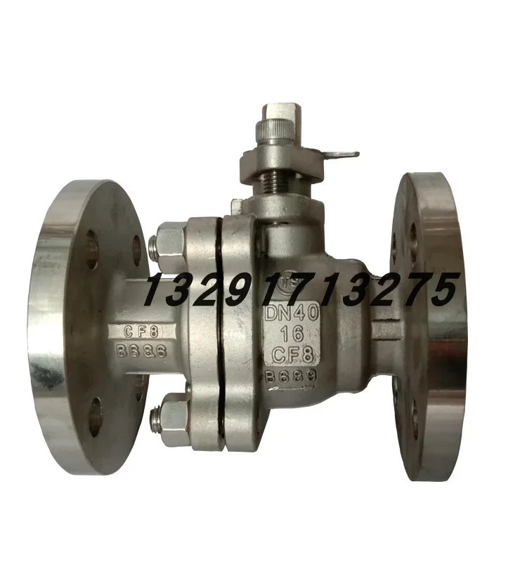 Stainless Steel Ball Valve Q41Y-16P Floating Hard Seal Ball  304 Flange Ball Valve High Temperature Manual High Platform