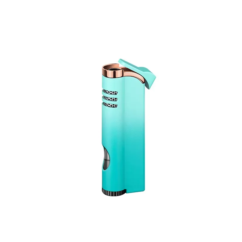 2025 New Style Creative Personality Multi-Color Metal Jet Butane Lighter Windproof Torch Lighter Smoker Men's Gift Wholesale - Image 6