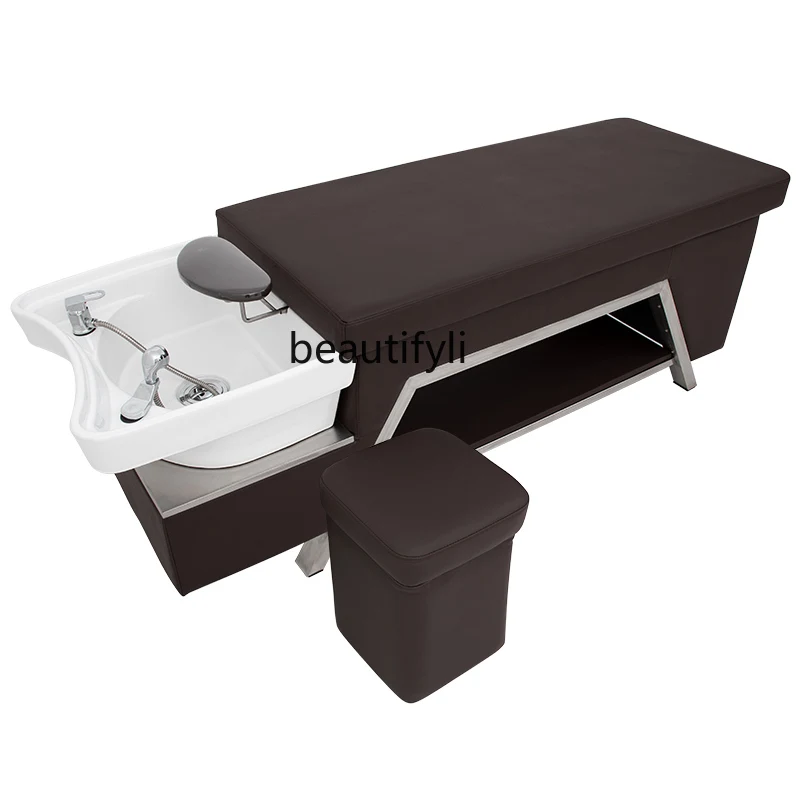 

Massage Shampoo Bed for Hair Salon Barber Shop Flat Lying Head Health Care Hair Shampoo Bed Can Be Mounting Strip Water Heater