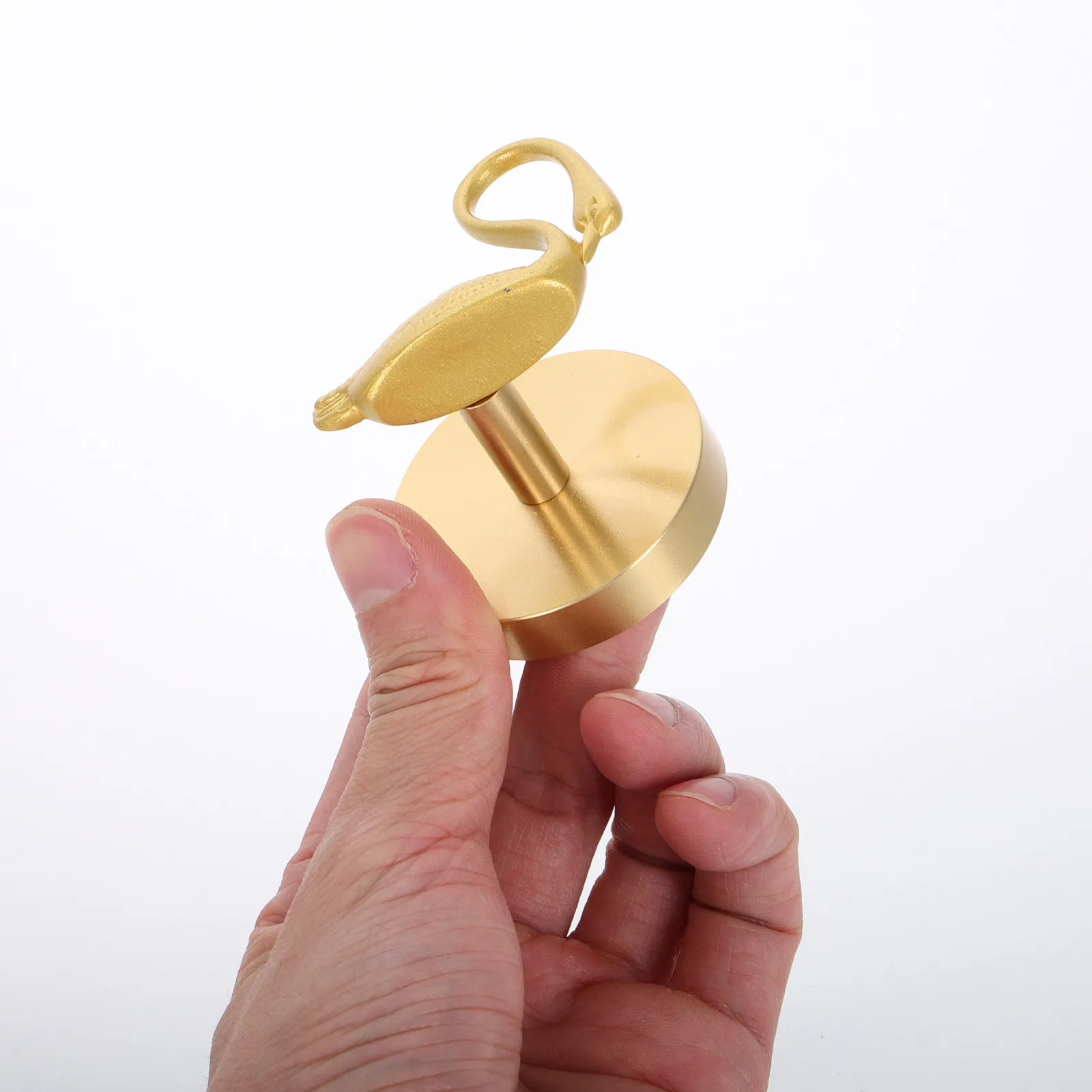 Copper Swan Wall Hooks Vintage Decorative Gold Key Holder Heavy Duty Coat Hat Backpack Hanger Multi Purpose Punch Free Swan