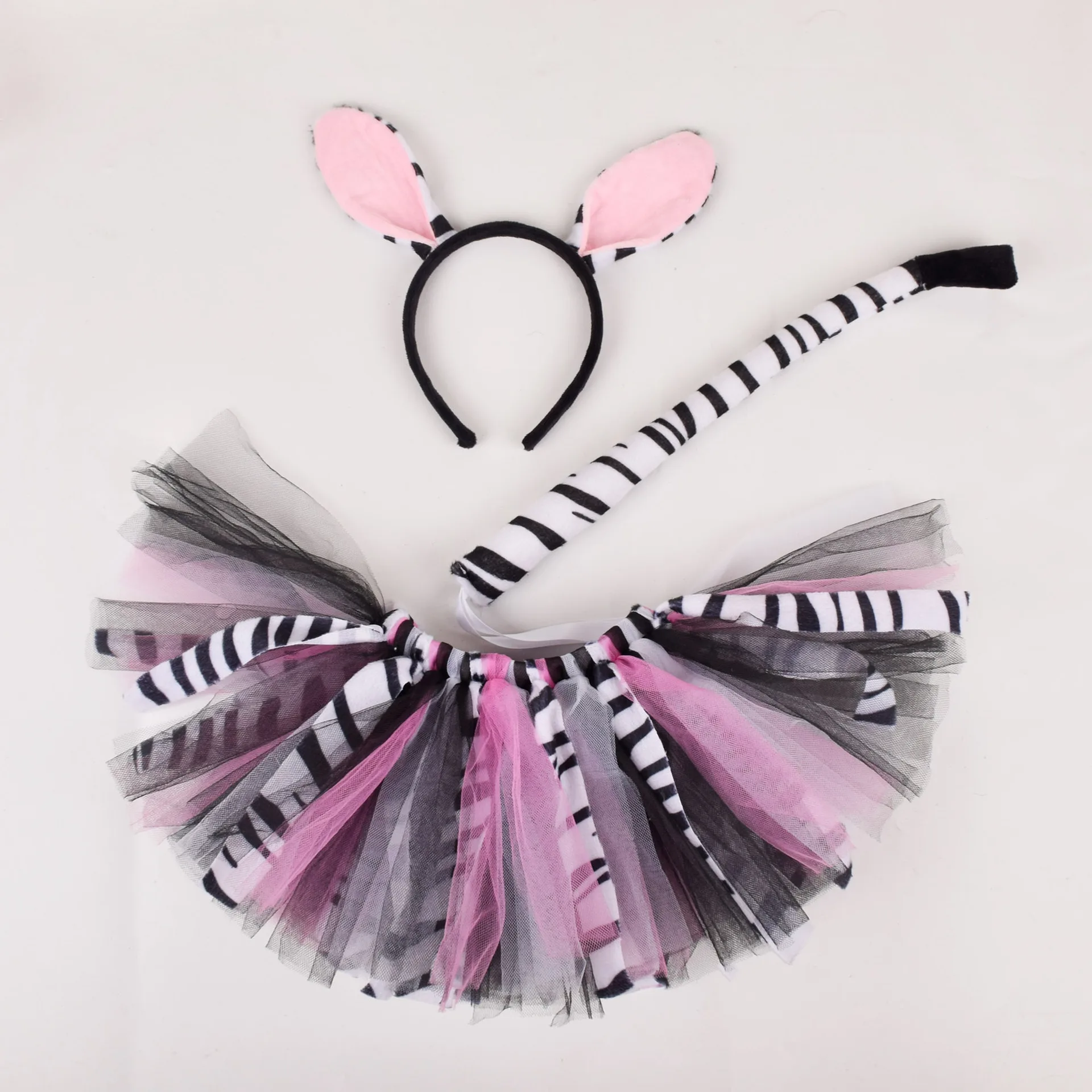 Baby Girls Giraffe Zebra Tutu Skirt Outfit for Kids Christmas Halloween Costume Toddler Girl Animal Tutus Set for Birthday Party