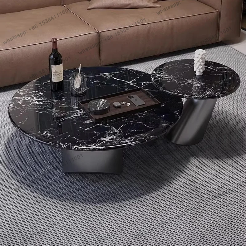 YJ Rustic Classic Side Table Retro Vintage Modern Nesting Coffee Table Storage Space Saving Wohnzimmertisch Living Room Furnitur