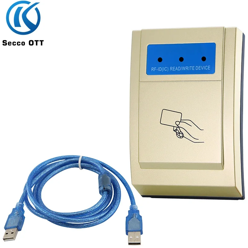125KHz 13.56MHz USB Interface Driver-free Access Control Card Issuer Member Card Swipe Machine Contactless NFC Card Reader rfid